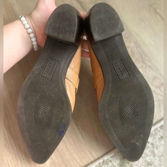 Franco Sarto Tan Leather Studded Mules - Picture 8 of 8